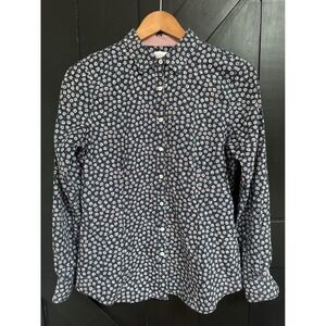 Brooks Brothers 1818 Daisy Floral Supima Cotton Button Down Shirt Size 6 Coastal